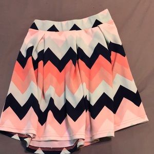 Chevron skirt